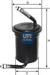 UFI 31.697.00 - Паливний фільтр autozip.com.ua