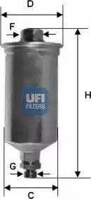 UFI 31.661.00 - Паливний фільтр autozip.com.ua