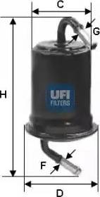 UFI 31.639.00 - Паливний фільтр autozip.com.ua