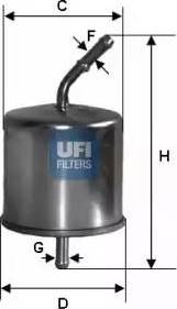UFI 31.625.00 - Паливний фільтр autozip.com.ua