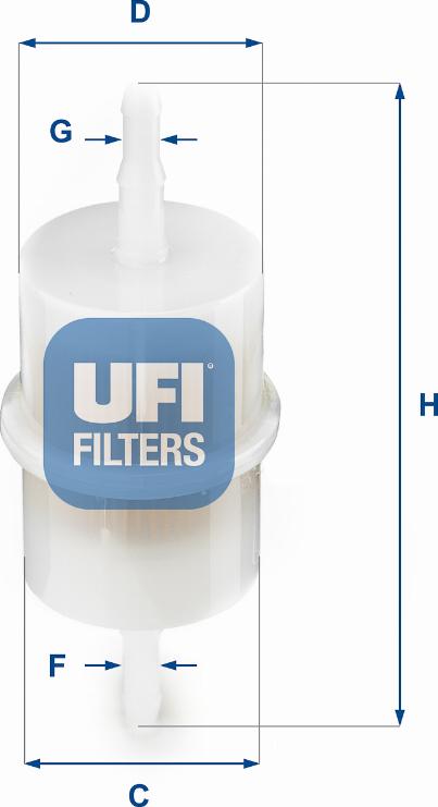 UFI 31.001.00 - Паливний фільтр autozip.com.ua