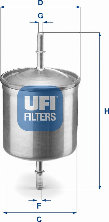 UFI 31.846.00 - Паливний фільтр autozip.com.ua