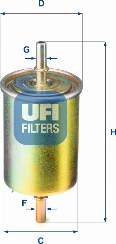 UFI 31.850.00 - Паливний фільтр autozip.com.ua