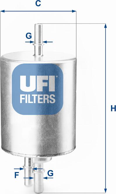 UFI 31.830.00 - Паливний фільтр autozip.com.ua