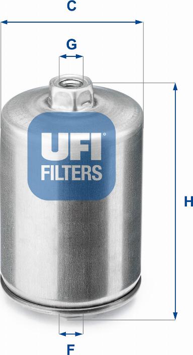 UFI 31.748.00 - Паливний фільтр autozip.com.ua