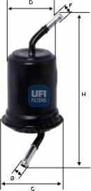 UFI 31.764.00 - Паливний фільтр autozip.com.ua