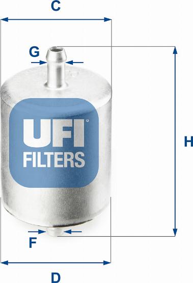 UFI 31.760.00 - Паливний фільтр autozip.com.ua