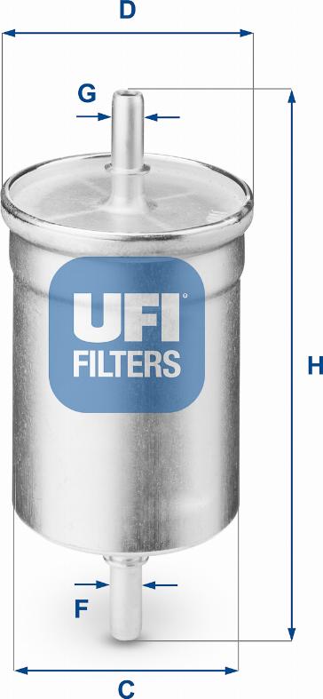 UFI 31.710.00 - Паливний фільтр autozip.com.ua