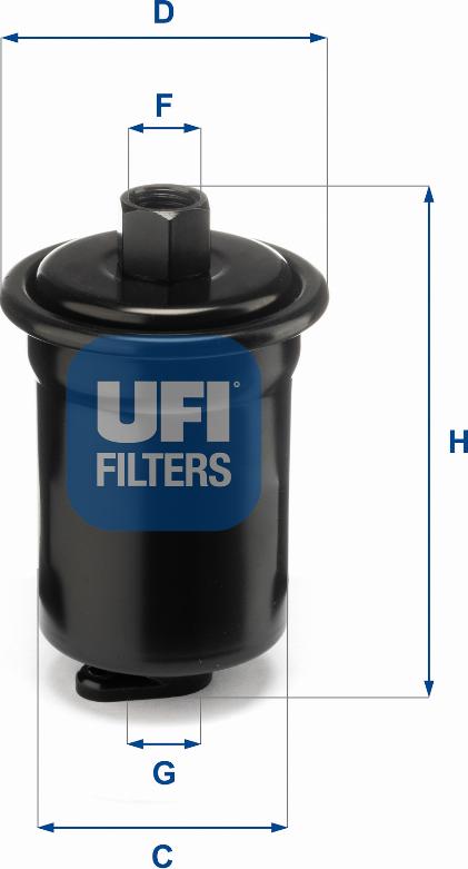 UFI 31.712.00 - Паливний фільтр autozip.com.ua