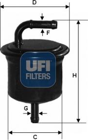 UFI 31.A16.00 - Паливний фільтр autozip.com.ua