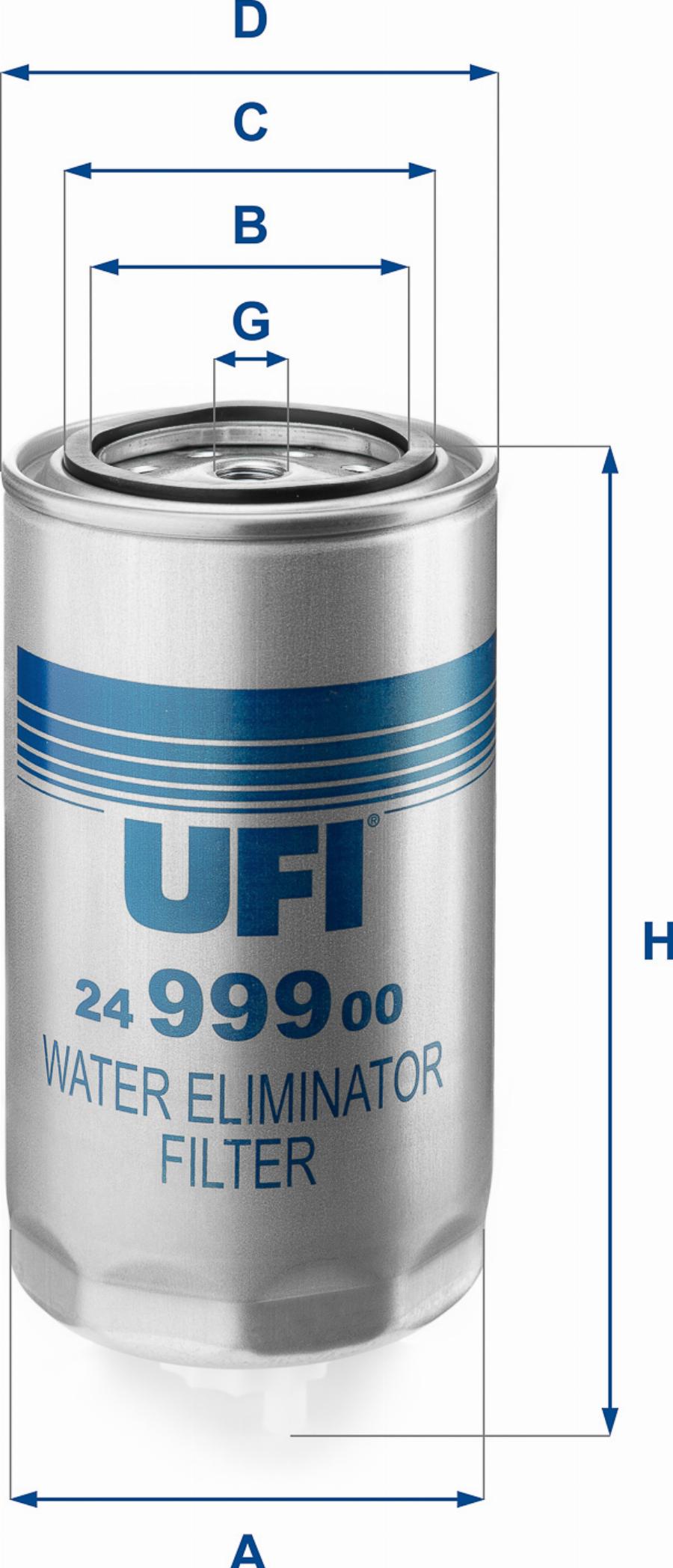 UFI 24.999.00 - Паливний фільтр autozip.com.ua