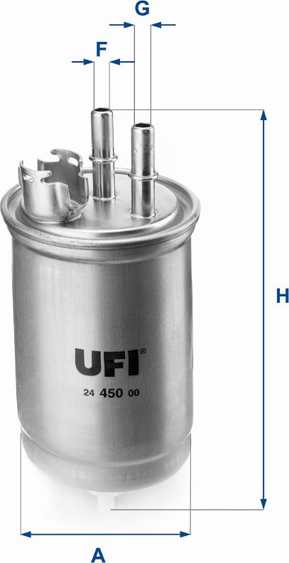 UFI 24.450.00 - Паливний фільтр autozip.com.ua