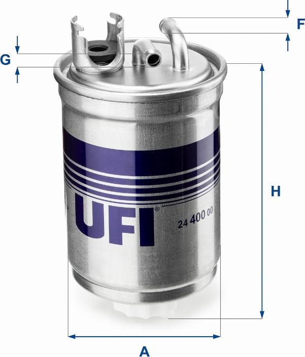 UFI 24.400.00 - Паливний фільтр autozip.com.ua