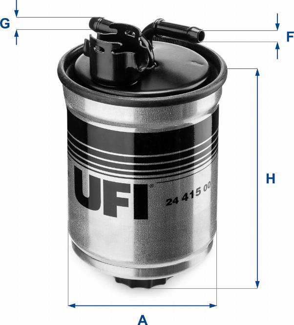 UFI 24.415.00 - Паливний фільтр autozip.com.ua