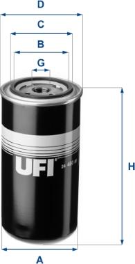 UFI 24.480.00 - Паливний фільтр autozip.com.ua