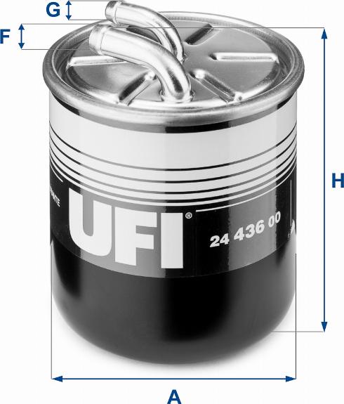 UFI 24.436.00 - Паливний фільтр autozip.com.ua
