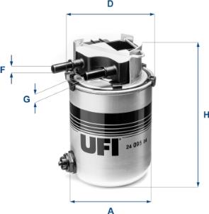UFI 24.095.04 - Паливний фільтр autozip.com.ua