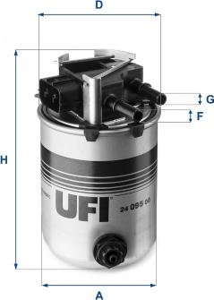 UFI 24.095.00 - Паливний фільтр autozip.com.ua