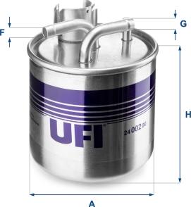 UFI 24.002.00 - Паливний фільтр autozip.com.ua
