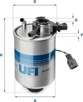 UFI 24.018.01 - Паливний фільтр autozip.com.ua