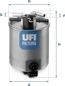 UFI 24.025.01 - Паливний фільтр autozip.com.ua
