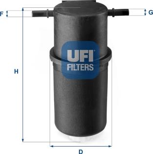 UFI 24.144.00 - Паливний фільтр autozip.com.ua
