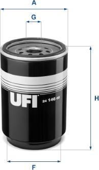 UFI 24.146.00 - Паливний фільтр autozip.com.ua