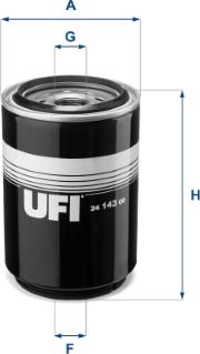 UFI 24.143.00 - Паливний фільтр autozip.com.ua