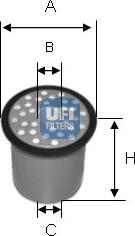 UFI 24.388.00 - Паливний фільтр autozip.com.ua