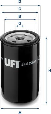 UFI 24.323.00 - Паливний фільтр autozip.com.ua