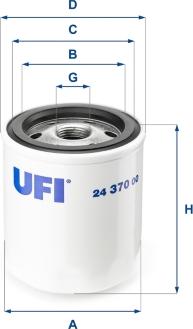 UFI 24.370.00 - Паливний фільтр autozip.com.ua