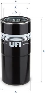 UFI 24.276.00 - Паливний фільтр autozip.com.ua