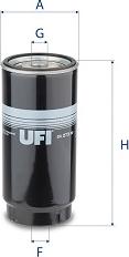 UFI 24.273.00 - Паливний фільтр autozip.com.ua