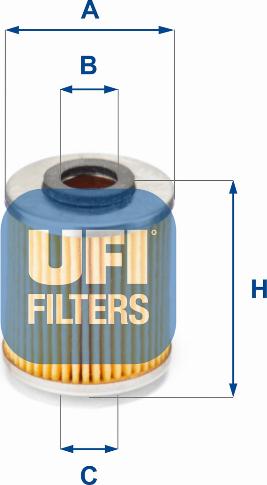 UFI 25.587.00 - Масляний фільтр autozip.com.ua