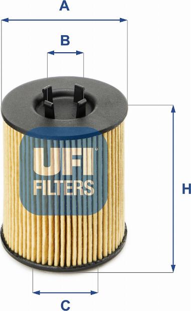 UFI 25.017.00 - Масляний фільтр autozip.com.ua