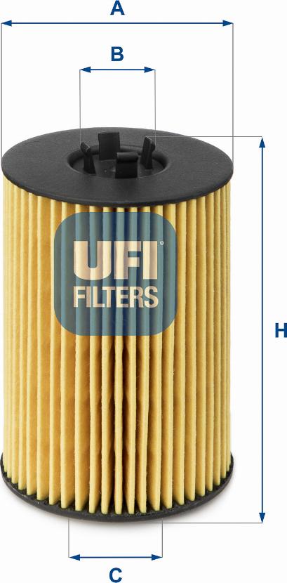 UFI 25.144.00 - Масляний фільтр autozip.com.ua