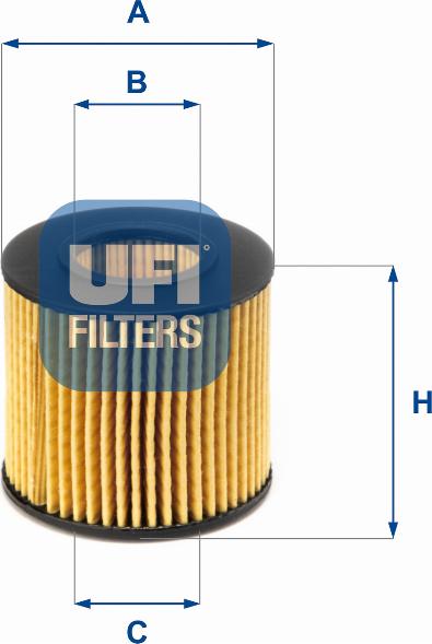 UFI 25.116.00 - Масляний фільтр autozip.com.ua