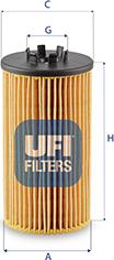 UFI 25.257.00 - Масляний фільтр autozip.com.ua