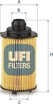 UFI 25.276.00 - Масляний фільтр autozip.com.ua
