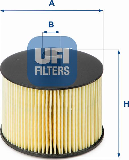 UFI 26.022.00 - Фильтр топливный PSA 2.0 HDI 04-. FORD 2.0 TDCI 04- пр-во UFI autozip.com.ua