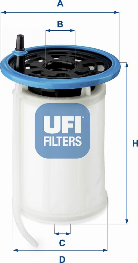 UFI 26.079.00 - Паливний фільтр autozip.com.ua