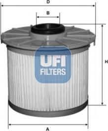 UFI 26.131.00 - Паливний фільтр autozip.com.ua