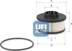 UFI 26.201.00 - Паливний фільтр autozip.com.ua