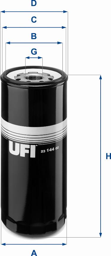 UFI 23.144.02 - Масляний фільтр autozip.com.ua