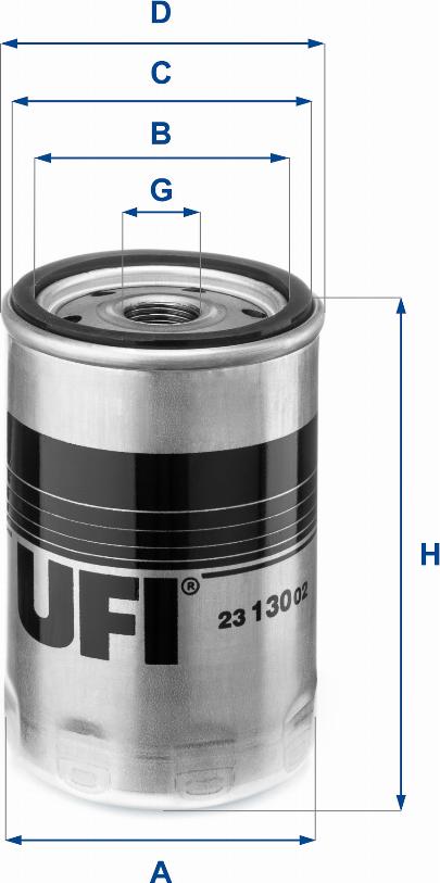 UFI 23.130.02 - Масляний фільтр autozip.com.ua