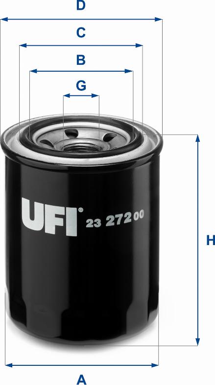 UFI 23.272.00 - Масляний фільтр autozip.com.ua