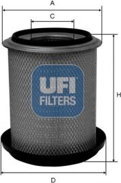 UFI 27.638.00 - Повітряний фільтр autozip.com.ua