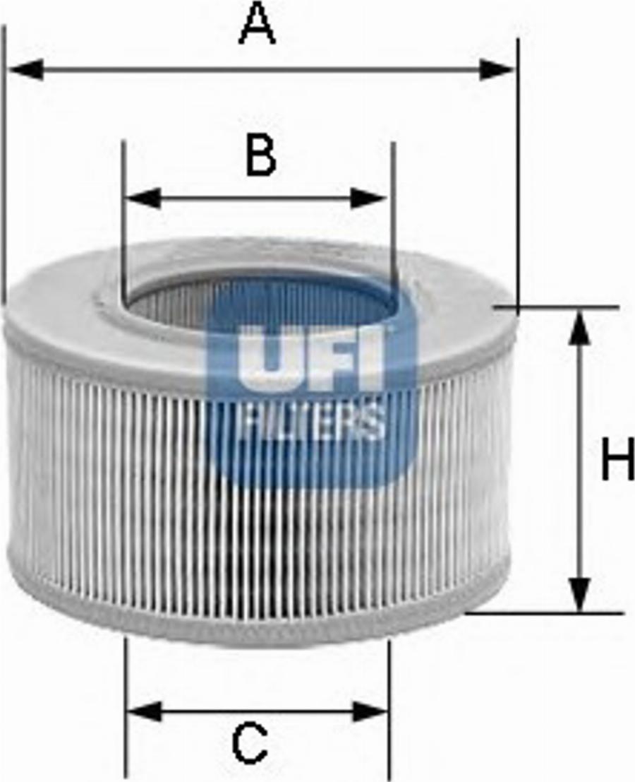 UFI 27.176.00 - Повітряний фільтр autozip.com.ua