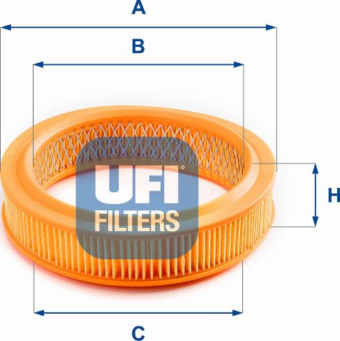 UFI 27.728.00 - Повітряний фільтр autozip.com.ua