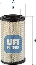 UFI 27.B78.00 - Повітряний фільтр autozip.com.ua